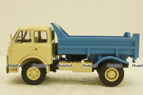 Маз-5549 самосвал, бежевый/синий, Н759, Наш Автопром 1:43