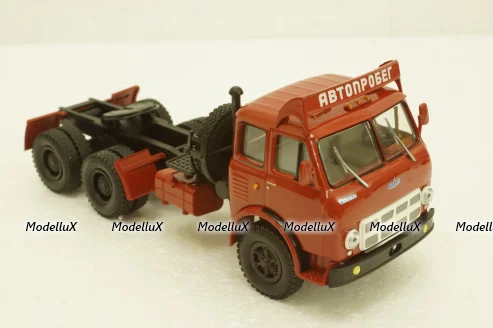 Маз-515А тягач 1974г Автопробег, красный Н701, Наш Автопром 1:43