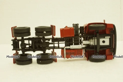 Маз-515А тягач 1974г Автопробег, красный Н701, Наш Автопром 1:43