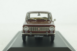 Ваз-2101 Жигули 1970, Lada 1200, бордовый, EVRМ0143-01, EVRmini 1:43