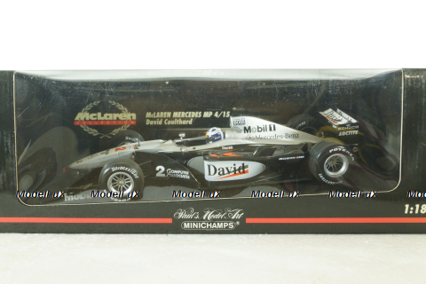 McLaren Mercedes MP4/15 Formula 1 Coulthard 2000, Minichamps 1:18