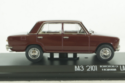 Ваз-2101 Жигули 1970, Lada 1200, бордовый, EVRМ0143-01, EVRmini 1:43