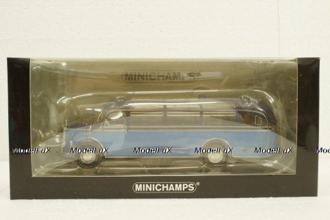 Mercedes О 3500 1950 lightblue/blue, 439360011, Minichamps 1:43