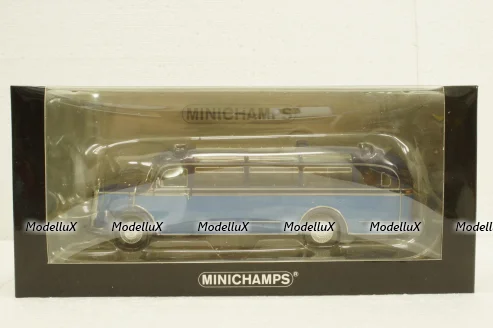 Mercedes О 3500 1950 lightblue/blue, 439360011, Minichamps 1:43