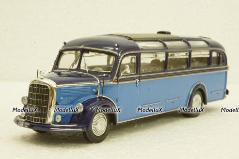 Mercedes О 3500 1950 lightblue/blue, 439360011, Minichamps 1:43