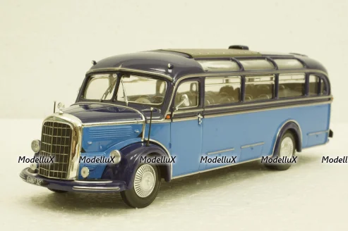 Mercedes О 3500 1950 lightblue/blue, 439360011, Minichamps 1:43