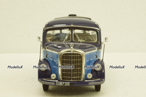 Mercedes О 3500 1950 lightblue/blue, 439360011, Minichamps 1:43
