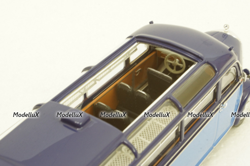 Mercedes О 3500 1950 lightblue/blue, 439360011, Minichamps 1:43