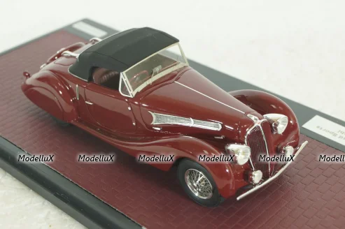 Delahaye 135MS Grand Sports Roadstwr Figoni Falaschi (closed), MX40408-032, Matrix 1:43