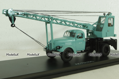 АК-75(164) автокран Зил-164, бирюзовый, SSM1131, SSM 1:43
