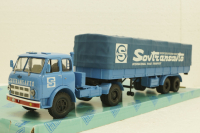 Маз-504В с п/прицепом 5205А Совстрансавто синий, Н785, Наш Автопром 1:43