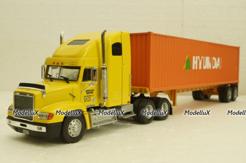 Freightliner FLD 112, Hyundai 1993, American trucks, Spain, #63, Altaya 1:43 Без журнала!