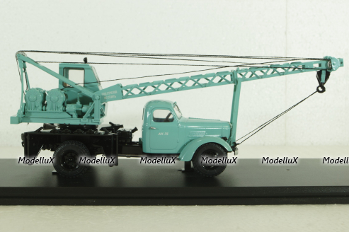 АК-75(164) автокран Зил-164, бирюзовый, SSM1131, SSM 1:43