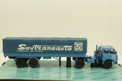 Маз-504В с п/прицепом 5205А Совстрансавто синий, Н785, Наш Автопром 1:43