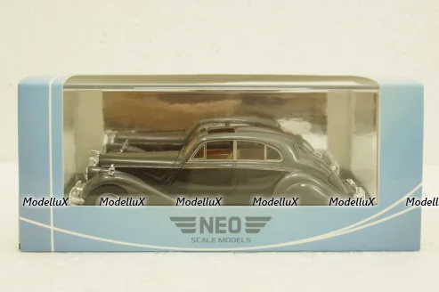 Jaguar MK V 1950, grey/black, 49599, NEO 1:43