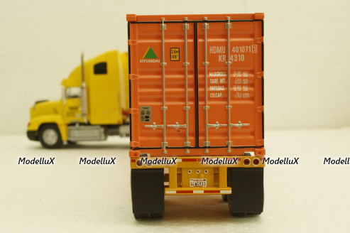 Freightliner FLD 112, Hyundai 1993, American trucks, Spain, #63, Altaya 1:43 Без журнала!
