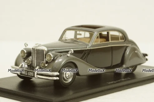 Jaguar MK V 1950, grey/black, 49599, NEO 1:43