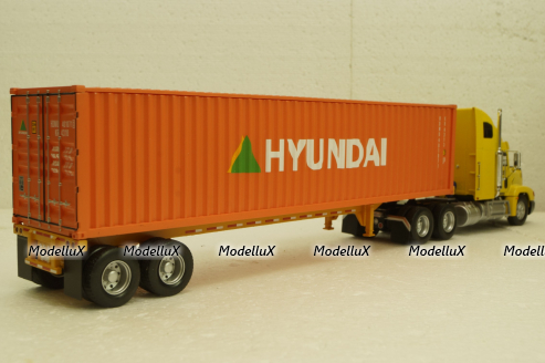 Freightliner FLD 112, Hyundai 1993, American trucks, Spain, #63, Altaya 1:43 Без журнала!