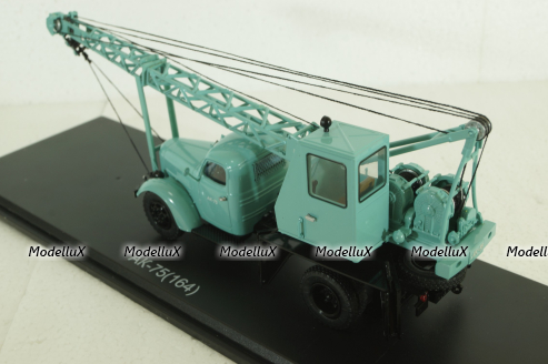 АК-75(164) автокран Зил-164, бирюзовый, SSM1131, SSM 1:43