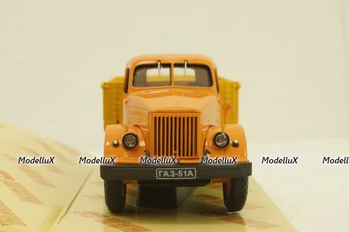 Газ-51А, оражевый/желтый, Н255, Наш Автопром 1:43