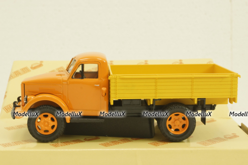 Газ-51А, оражевый/желтый, Н255, Наш Автопром 1:43
