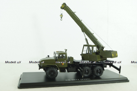 КС-3574 (Урал-4320) автокран, хаки, PLC47046, Premium Classixxs 1:43