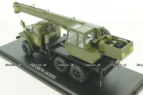 КС-3574 (Урал-4320) автокран, хаки, PLC47046, Premium Classixxs 1:43