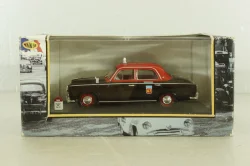 Peugeot 403 Taxi G7 1955, black/red, No28, Nostalgie 1:43