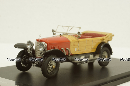 Mercedes 28/95 1922, red wood, 46171, NEO 1:43