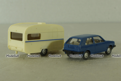 Volkswagen Golf II with trailer 1988 , 60316, Wiking 1:87