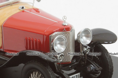 Mercedes 28/95 1922, red wood, 46171, NEO 1:43