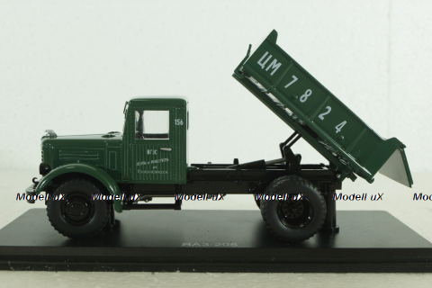 ЯАЗ-205 самосвал, зеленый, SSM1125, SSM 1:43