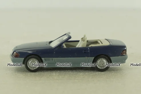 Mercedes 500 SL Cabriolet (R129) 1989, blue 14202, Wiking 1:87