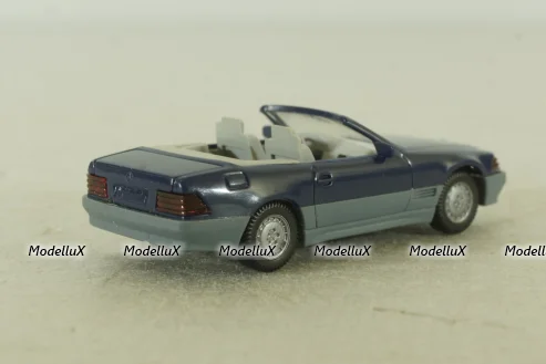 Mercedes 500 SL Cabriolet (R129) 1989, blue 14202, Wiking 1:87