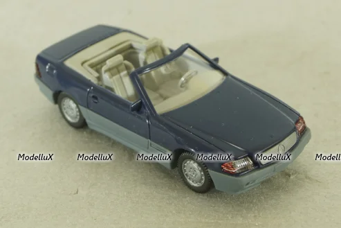 Mercedes 500 SL Cabriolet (R129) 1989, blue 14202, Wiking 1:87