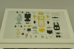 Ferrari Testarossa Spyder 1984, yellow, (кит) 012041, Herpa 1:43
