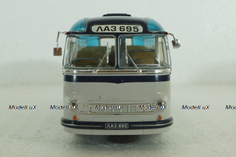 Лаз-695 пригородный бело/синий, Ultra Models 1:43