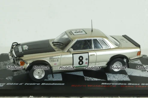 Mercedes-Benz 500 SLC (C107) rally Bandama 1980, B.Waldegard/H.Thorszelius, Vencedores de Rally #17 , Altaya 1:43 Уценка!