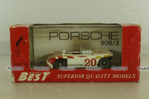 Porsche 908/3 Targa Florio 1970, white, 9050, Best Model 1:43