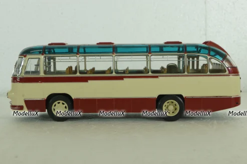 Лаз-695Б городской, беж/красн, Ultra Models 1:43