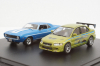 CHEVROLET CAMARO YENKO 1969 + MITSUBISHI LANCER EVOLUTION VII 2002, FAST & FURIOUS II (2003), Greenlight 1:43