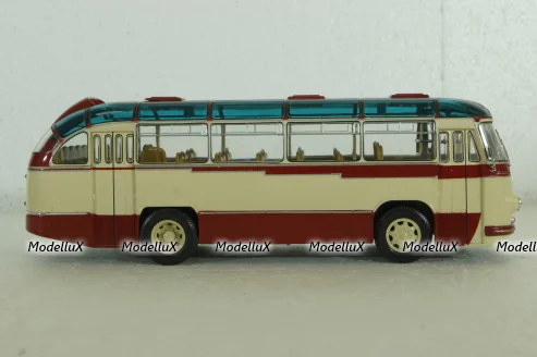 Лаз-695Б городской, беж/красн, Ultra Models 1:43