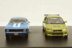 CHEVROLET CAMARO YENKO 1969 + MITSUBISHI LANCER EVOLUTION VII 2002, FAST & FURIOUS II (2003), Greenlight 1:43