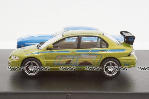 CHEVROLET CAMARO YENKO 1969 + MITSUBISHI LANCER EVOLUTION VII 2002, FAST & FURIOUS II (2003), Greenlight 1:43