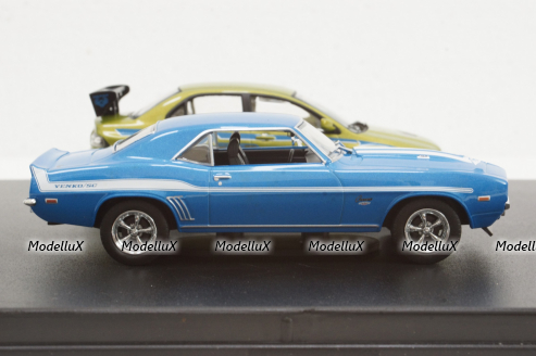 CHEVROLET CAMARO YENKO 1969 + MITSUBISHI LANCER EVOLUTION VII 2002, FAST & FURIOUS II (2003), Greenlight 1:43