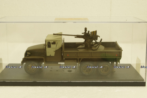 Studebaker US 6 с 37мм зениткой, тентованная кабина, Miniclassic 1:43