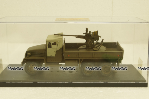 Studebaker US 6 с 37мм зениткой, тентованная кабина, Miniclassic 1:43