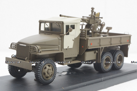 Studebaker US 6 с 37мм зениткой, тентованная кабина, Miniclassic 1:43