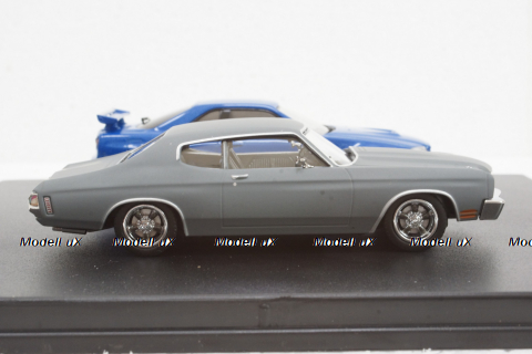 NISSAN SKYLINE GT-R 2002 + CHEVROLET CHEVELLE SS 1970 - FAST & FURIOUS IV (2009), Greenlight 1:43