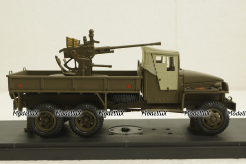 Studebaker US 6 с 37мм зениткой, тентованная кабина, Miniclassic 1:43